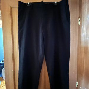 Men's black dress pants 38x30, flat front